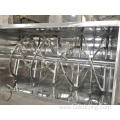 Powder horizontal helical ribbon mixer